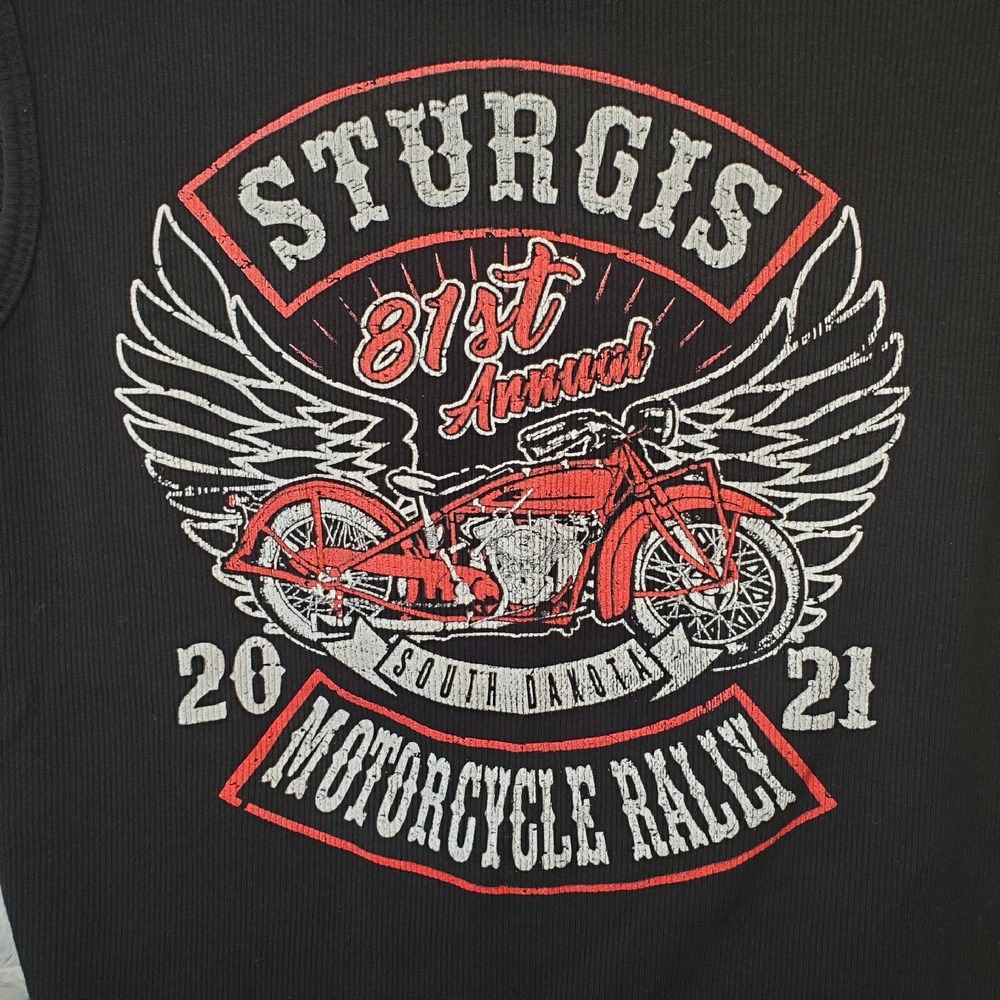 Vance Biker Wear 2021 Sturgis Motorcycle Rally Tank Top South Dakota Size Large